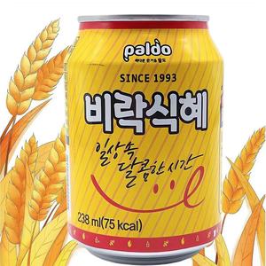 临期价 韩国进口飞乐甘米汁饮料238ml罐装夏季休闲风味即饮品米露
