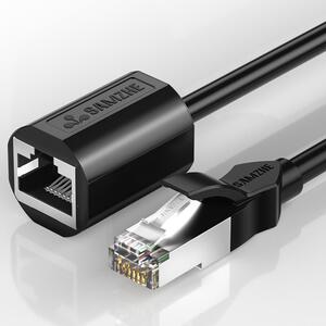 山泽网线对接头usb转接口水晶头对接千兆网络延长线直通头连接器