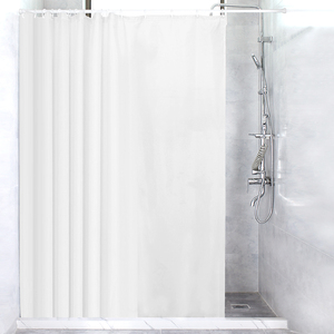瑞士SPIRELLA浴帘卫生间防水加厚素色涤纶布隔断帘淋浴室挡水帘
