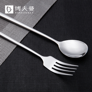 德国304不锈钢儿童勺子叉子套装筷子学生餐具筷勺叉三件套便携勺