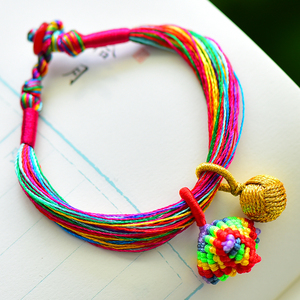 002人付款淘宝端午节五彩绳diy小粽子吊坠儿童手链配件编织手绳材料小