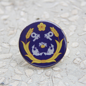 国军金属徽章国军领章肩章用梅花 金梅 银梅徽章3cm民国纪念品25