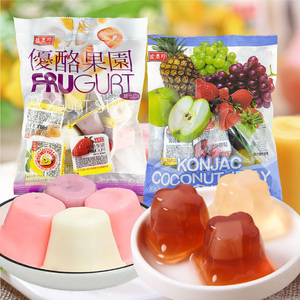 台湾盛香珍蒟蒻椰果果冻400g综合4种水果味果汁进口食品休闲零食
