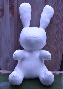 可爱草木染兔子diy材料植物染色体验手工染色布偶蓝染布艺手作礼