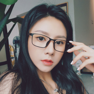 超轻小框窄防蓝光眼镜女小脸黑框高度近视眼睛架男显瘦素颜平光镜