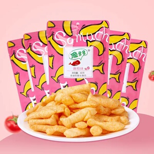鱼多多番茄味休闲网红一元零食袋装散装薯脆油炸膨化食品混合薯片