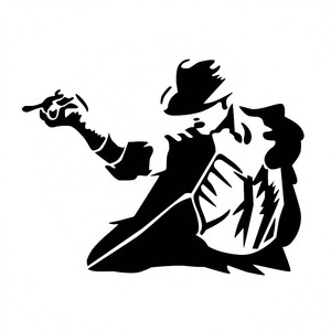 汽车反光贴纸防雨水车身贴rw012michael jackson迈克尔杰克逊舞步