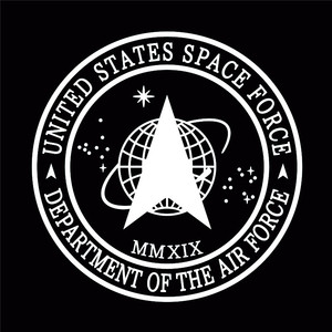 防水反光汽车贴纸拉花箱包电动摩托守护者a251美国太空军部队标志