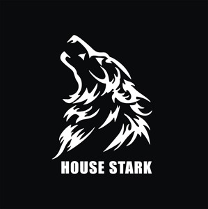 防水反光汽车贴纸科幻小说冰与火之歌15027史塔克家族狼图腾标志