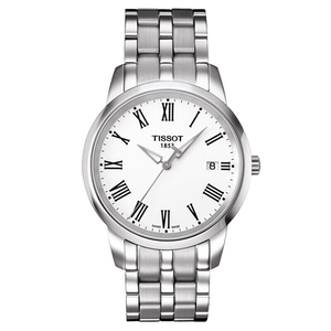 瑞士手表tissot天梭梦幻石英表男士皮钢带t033.410