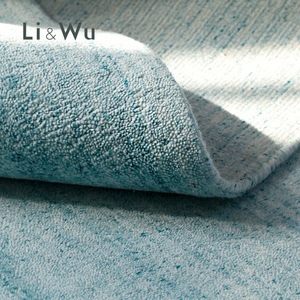 Li and Wu 印度进口Hand loom 纯色羊毛简约客厅地毯卧室床边高级