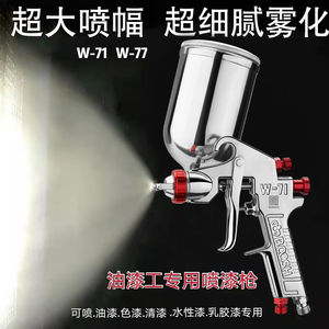 台湾博士 W-71/W-77上下壶油漆喷枪高雾化家具木器汽车油漆喷漆枪