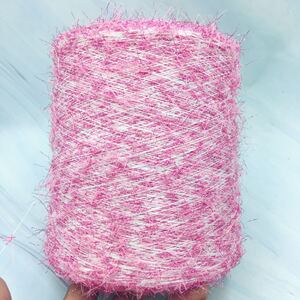 00老太婆19905淘宝冰丝亮片纱 闪光珠片纱毛线编织中细毛线钩针亮珠