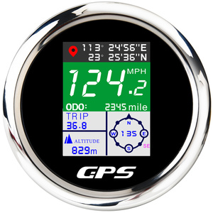 数显速度表带GPS卫星定位速度防水摩托车汽车游艇多功能gps速度表
