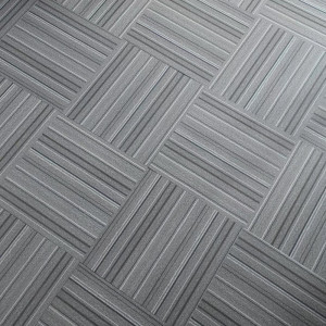 工装塑胶地革仿地毯pvc地板贴 麻将馆台球厅棋牌室横条纹石塑地砖