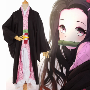 鬼灭之刃cos服祢豆子灶门祢豆子cosplay服装假发动漫女装全套现货