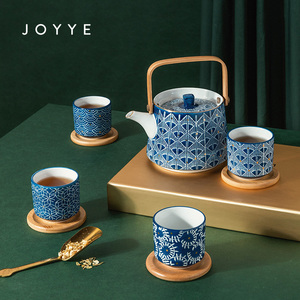joyye悠然茶具套装 艺术陶瓷家用客厅茶具 日式高档泡茶礼盒创意家居