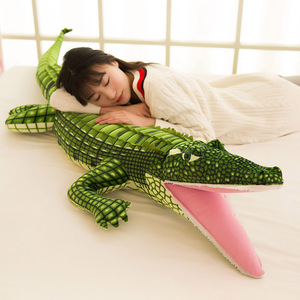 超大2米仿真鳄鱼毛绒玩具公仔恐龙玩偶抱枕儿童生日礼物