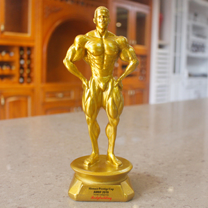 健美比赛奖杯f健身房装饰品刻字定制纪念品人物雕塑摆件家居工艺