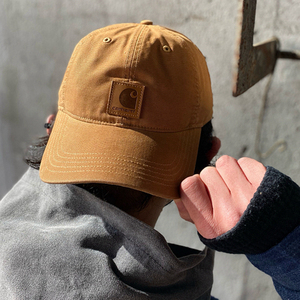 正品现货 Carhartt 卡哈特工装水洗棒球帽男女情侣纯棉鸭舌帽子潮