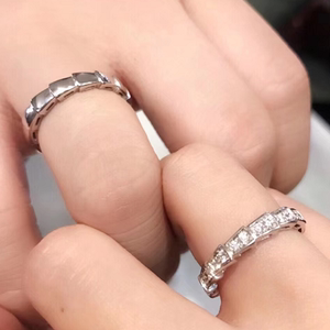 新款蛇骨戒指女款轻奢蛇头蛇形蛇戒纯银情侣对戒男士情人节送礼物