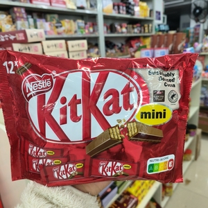 香港代购德国进口雀巢Nestle奇巧kitkat迷你原味巧克力威化12条