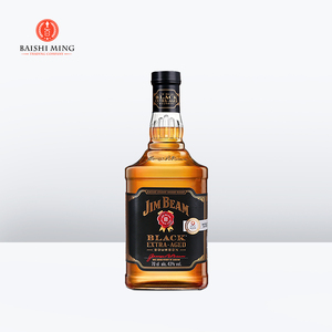 00盛卫酒类专营店天猫jim beam金宾黑占边波本威士忌礼盒款 750ml