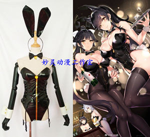 妙灵动漫 碧蓝航线 舰娘 爱宕 犬 cos同人兔女郎 cosplay