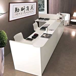 广州前台接待台现代简约公司前台转角收银台服务台前台桌吧台包邮