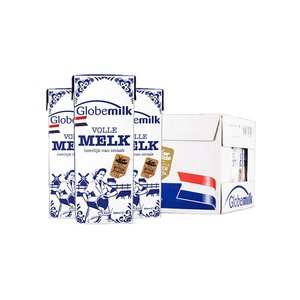 2箱包邮 荷兰进口全脂牛奶 荷高 纯牛奶200ml 24盒  3..7g蛋白