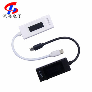 Type-c测试仪USB手机充电器直流电压电流容量功率检测表 KWS-065C