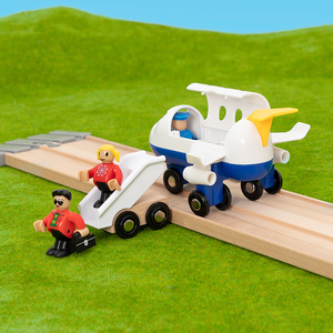 拼装积木汽车飞机模型木质轨道火车玩具益智男孩玩具客机配件