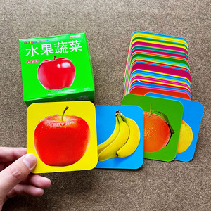 认物大全书早教启蒙认识卡片3-6婴幼儿小孩看图识字彩色图片识物教具