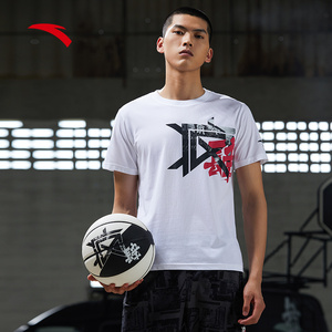 安踏要疯短袖t恤男士官网 2021夏季新款肆无忌惮半袖篮球运动上衣