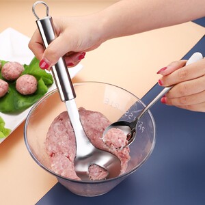 不锈钢做丸子制作神器商用家用挖勺器压挤炸圆形肉丸自制工具0人付款