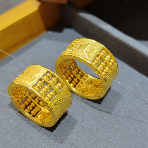 dreamclaire淘宝s925纯银算盘转运珠戒指男女款开口小众设计珠珠