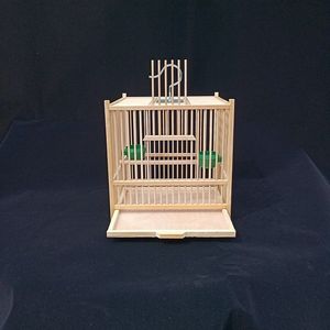 自动捕麻雀鸟笼竹制小号纯手工制作绣眼笼柳莺笼黄豆笼珍珠贝子