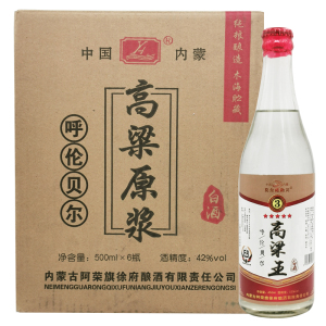 呼伦贝尔白酒内蒙古阿荣旗徐府高粱王53度450*6固态发酵纯粮白酒