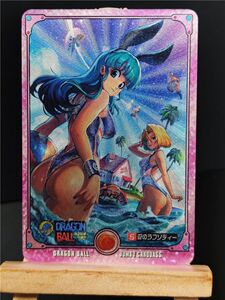 龙珠布尔玛18号海边泳装绅士粗闪卡 海贼王女帝美女卡 背面女帝