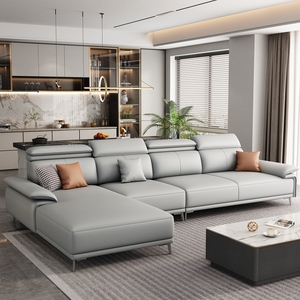 布艺沙发客厅2024新款简约现代轻奢大小户型科技布L形猫抓布沙发