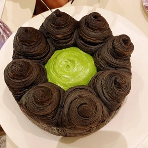 北京nudake山峰蛋糕墨鱼汁外壳抹茶奶油夹心酥脆香甜可口顺丰发货