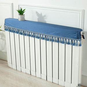 中式暖气片防尘罩防熏黑遮挡简约轻奢家用半包盖巾布艺装饰套定制