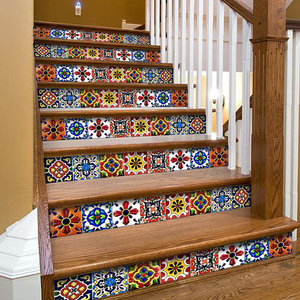 摩洛哥波西米亚自粘贴纸楼梯瓷砖玻璃墙贴吧台卫生间复古防水门窗