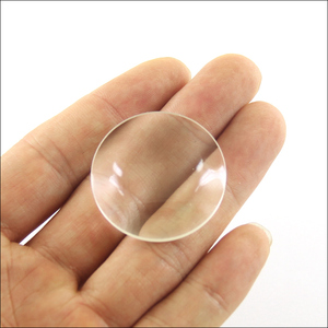 凸透镜 光学放大镜便携双面凸放大镜片玻璃片 4.2厘米 珠宝鉴定镜