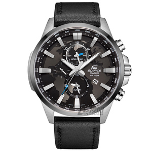 卡西欧手表男edifice休闲皮带石英表防水正品男表efr-303l-1a