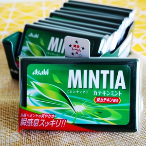 日本进口asahi朝日mintia薄荷糖整盒清凉润喉糖清新口气水果牛奶