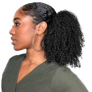 欧美假发女kinky wavy小卷非洲黑人盘发花苞头蓬松爆炸头假发发包