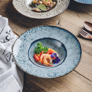 西式草帽盘子陶瓷汤碗意面盘西餐盘飞碟盘浓汤盘西餐厅餐具商用