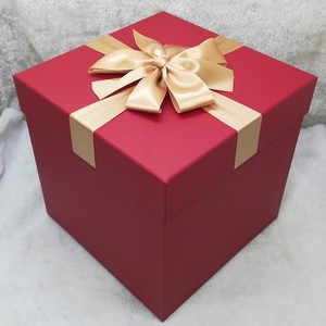红色超大特大号正方形礼品盒商务生日零食篮球抱枕包装盒礼物定做