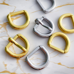 手工皮具包配件 莫娜15mm5分d形针扣 调接扣 肩带扣真皮包五金件